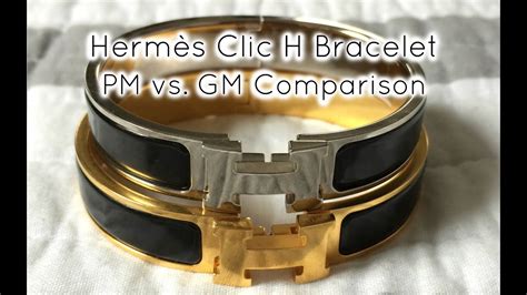 hermes pm vs gm|how to use hermes h bracelet.